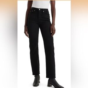 Levi's Women's Wedgie Straight Black Jeans